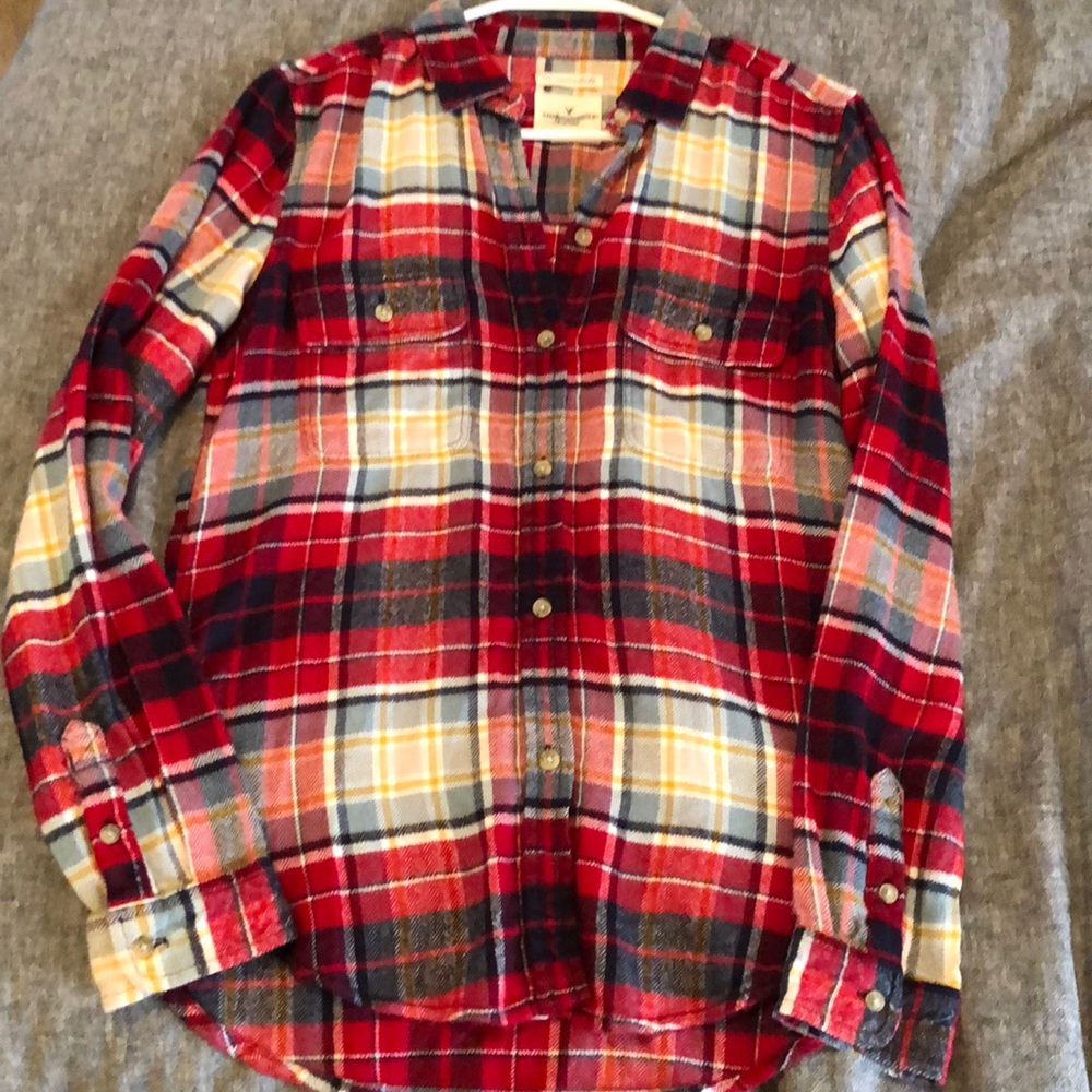 AE Plaid button up